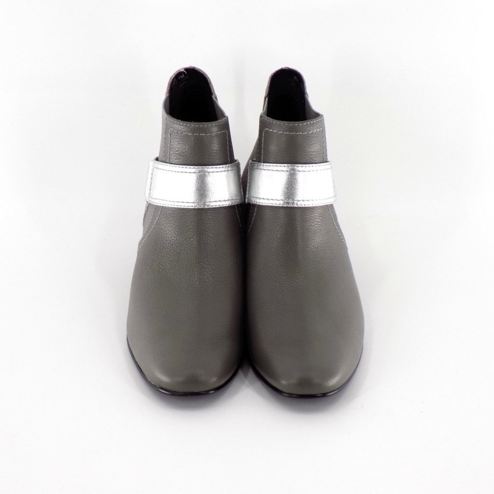 LOGO by Lori Goldstein Silver and Gray Ankle Boots - Picture 11 of 13